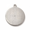 Non-Tarnish 304 Stainless Steel Pendants STAS-P322-16P-2