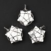 Natural Howlite Pendants G-D458-07P-01-RS-4