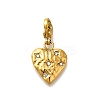 Heart 304 Stainless Steel Rhinestones Pendant Decorations STAS-R159-50G-03-1