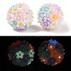Handmade Luminous Polymer Clay Rhinestone Fancy Beads CLAY-H003-04A-1