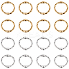 80Pcs 2 Colors Alloy Linking Rings FIND-SC0008-50-1