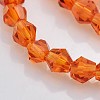 Faceted Bicone Glass Beads Strands X-EGLA-P017-3mm-06-3