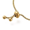 304 Stainless Steel Box Chain Slider Bracelets BJEW-M233-05G-3