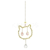 Metal Hanging Suncatchers HJEW-P018-D01-1