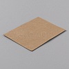 Rectangle Kraft Paper Sublimation Car Coaster Display Cards CDIS-WH0024-18A-02-2