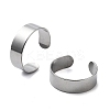 304 Stainless Steel Cuff Rings STAS-M333-04A-P-1