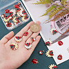 30Pcs 5 Style Alloy Enamel Pendants FIND-SC0003-07-3
