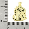 Real 18K Gold Plated Brass Micro Pave Cubic Zirconia Pendants KK-R159-32G-3