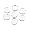 Tarnish Resistant 316 Surgical Stainless Steel Lace Edge Bezel Cups STAS-I118-07P-05-1