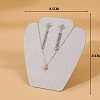 Wood Covered with Velvet Jewelry Bust Display Stands for Necklaces PW-WG77498-05-1