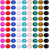 90Pcs 9 Colors Glass European Beads GLAA-PA0001-25-7