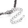 Natural Obsidian Bead Bracelets X-BJEW-JB04555-07-3