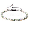 4mm Natural Tree Agate Beaded Braided Bracelets SY1950-24-1