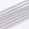 Tarnish Resistant 304 Stainless Steel Curb Chains CHS-F006-03B-P-1