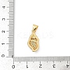 Brass Micro Pave Cubic Zirconia Pendants KK-D317-095G-3