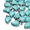 Synthetic Turquoise Pendants G-B127-11P-04-1
