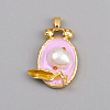 Alloy Enamel Pendants FIND-WH0148-843C-1