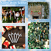 4 Sets 4 Styles Plastic Candy Cane Pendant Decorations FIND-SC0013-42A-4