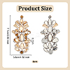 4Pcs Glass Rhinestone Embroider Thread Hotfix Rhinestone Iron on/Sew On Patches PATC-OC0001-01B-2