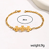 201 Stainless Steel Figaro Chains Link Bracelets EU3707-5