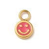 Ion Plating(IP) 304 Stainless Steel Enamel Charms STAS-G351-03G-03-1