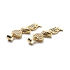 Brass Cubic Zirconia Pendants KK-G446-19G-3