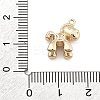 Brass Micro Pave Cubic Zirconia Pendants KK-M306-06G-03-3
