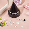 45Pcs 3 Styles 4-Holes Shell Buttons BUTT-TA0001-28-8