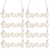 Wood Reserved Seating Sign Hanging Decorations HJEW-WH0069-20B-1