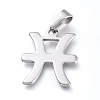 Non-Tarnish 304 Stainless Steel Pendants STAS-L210-06B-P-1