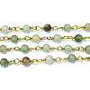Handmade Amazonite Beaded Chains AJEW-P060-4mm-02-1
