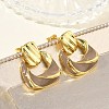 Brass Enamel Dangle Stud Earrings for Women KK-CBA760A-12G-02-2