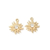 Brass Micro Pave Cubic Zirconia Pendants KK-Z136-43A-G-1
