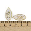 304 Stainless Steel Enamel Pendants STAS-L302-14G-3