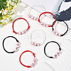 15Pcs 3 Colors Sport Theme Acrylic Beaded Bracelets for Men Women BJEW-SP0001-23-4