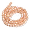 Opaque Solid Color Electroplate Glass Beads Strands GLAA-F029-P4mm-A06-2
