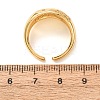 Brass Micro Pave Cubic Zirconia Open Cuff Rings for Women KK-CBA3D94-03G-5