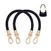 Imitation Leather Braided Round Cord Bag Handles with Zinc Alloy Clasps FIND-WH0126-941B-01-6