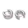 Tarnish Resistant 201 Stainless Steel Huggie Hoop Earrings EJEW-L256-05H-P-2