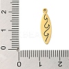 304 Stainless Steel Pendants STAS-S123-03G-06-3