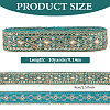 Rhombus Pattern Polyester Sequin Lace Ribbon OCOR-WH0078-391B-2