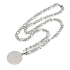 Basketball 201 Stainless Steel Pendant Necklaces for Men Women LS-NJEW-K283-21P-2