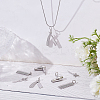 8Pcs 4 Styles Haircut Theme Brass Pendants KK-ME0001-46-4