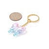 Butterfly UV Plating Rainbow Iridescent Acrylic Pendant Keychain KEYC-JKC00485-4