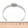 304 Stainless Steel Blank Cuff Bangle Bases with Flat Round Tray SA-CBA82C8-05B-P-3
