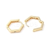 Brass Micro Pave Cubic Zirconia Hoop Earrings EJEW-P259-12G-2