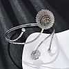 PincushionAlloy Arm Cuff Bangles for Girl Women LS-AJEW-A063-01B-P-2