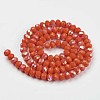 Electroplate Opaque Solid Color Glass Beads Strands LS-EGLA-A034-P4mm-L03-2