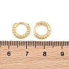 Brass Huggie Hoop Earrings KK-CBA8324-18E-G-5