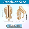 20Pcs Brass Clip-on Earring Findings KK-SC0004-81KCG-2